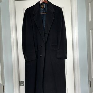 Oxxford Navy Blue 100% Pure Emperor's Cashmere Full Length Overcoat 42